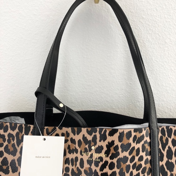 Kate Spade Leopard Print Reversible Purse Mya - Picture 5 of 8